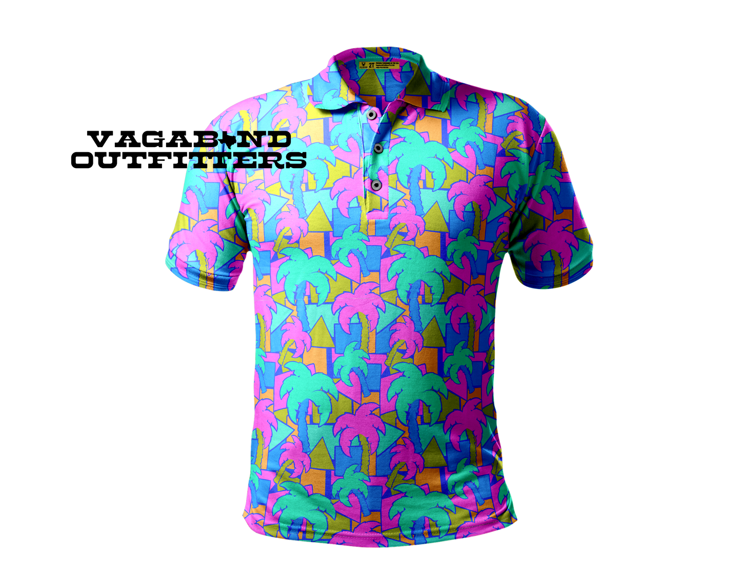 Wacky Palm | Collared Polo