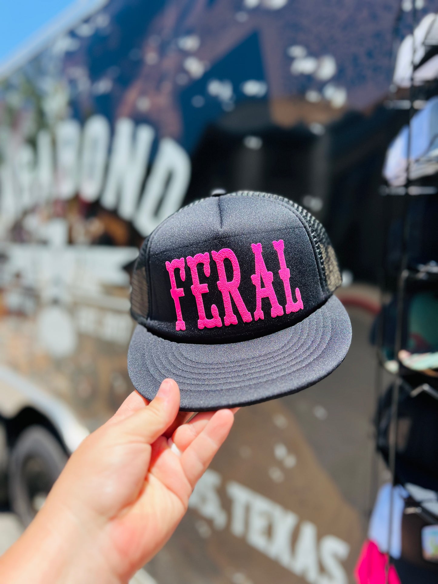 FERAL | PINK ON BLACK