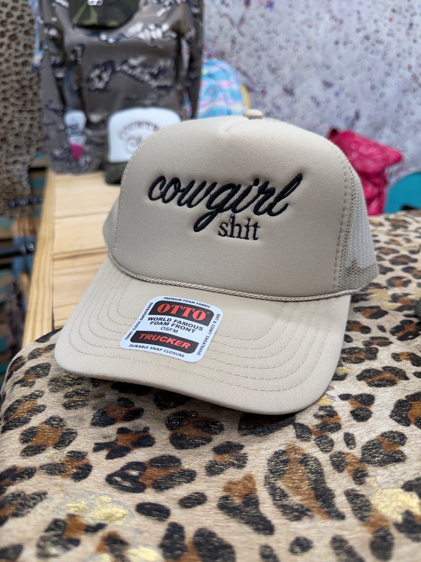 Cowgirl Shit | Tan Trucker