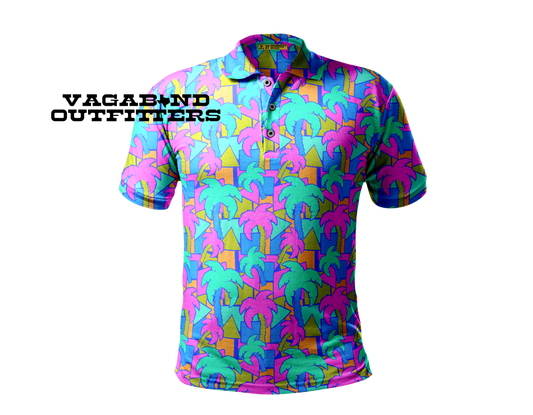 Wacky Palm | Collared Polo