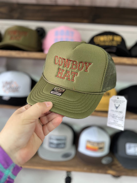 Cowboy Hat | Olive Trucker