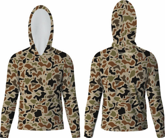 Valdina Camo | Hooded Crew